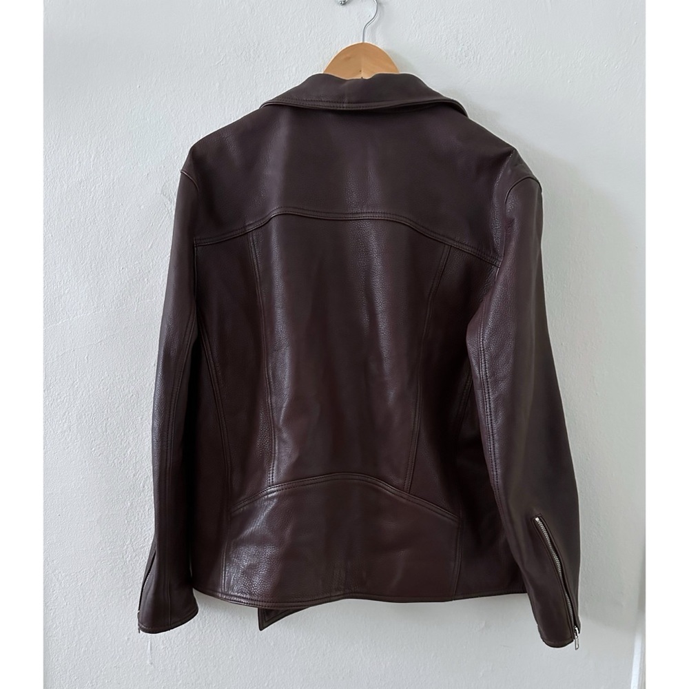 Quince Oversized Leather Moto Jacket - Picture 9 of 9